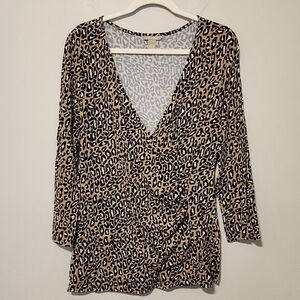 Banana Republic animal print shirt XL